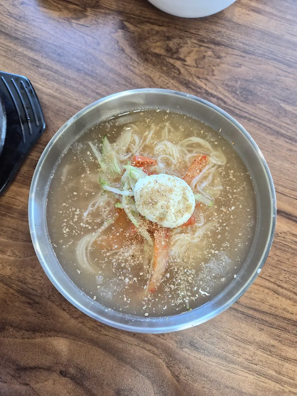 Kimchi noodle dish provided through the review event