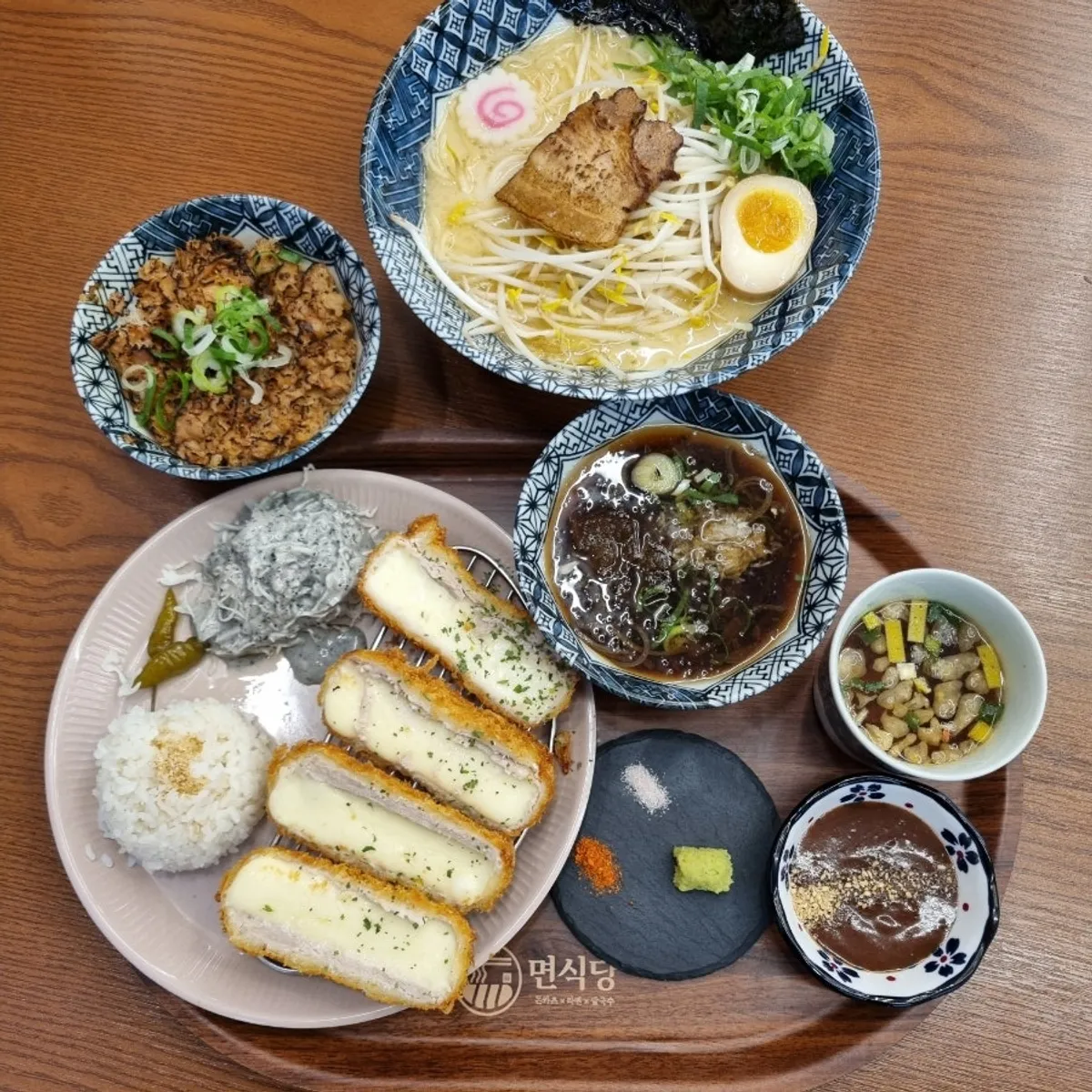 Food from a visit to Myeonsikdang Jiwel City in Cheongju