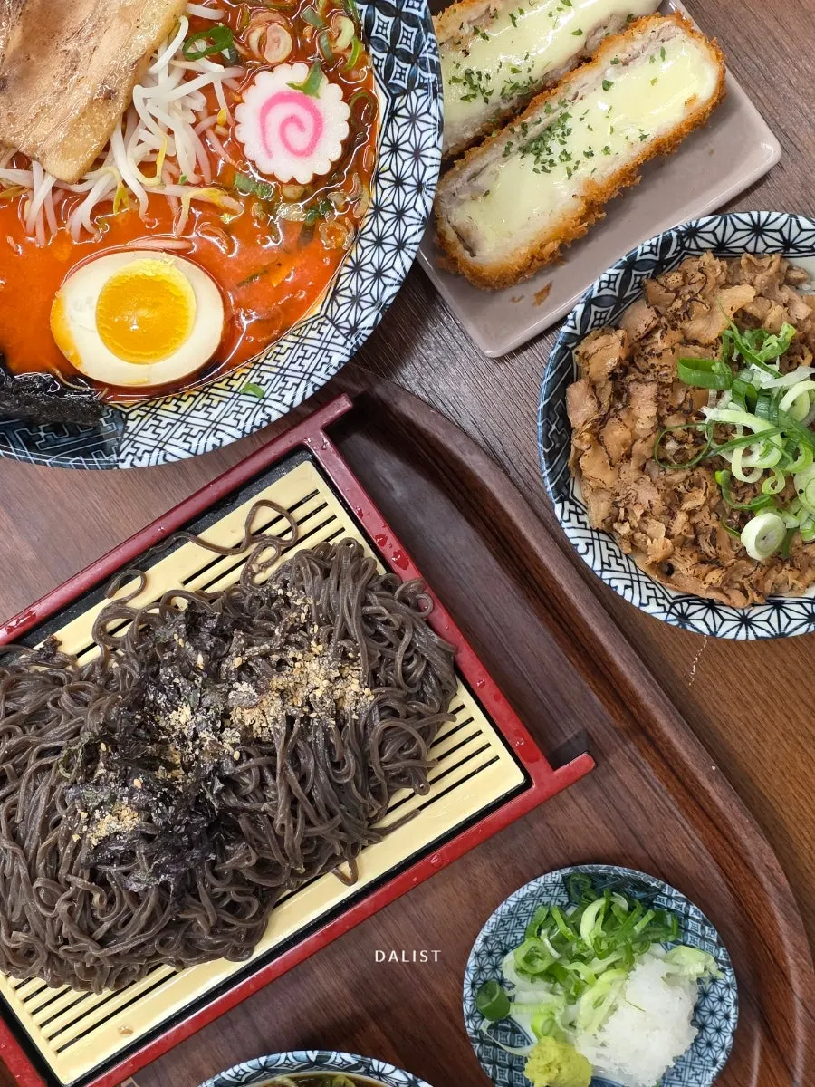 Mini butadon and cheese tonkatsu sides