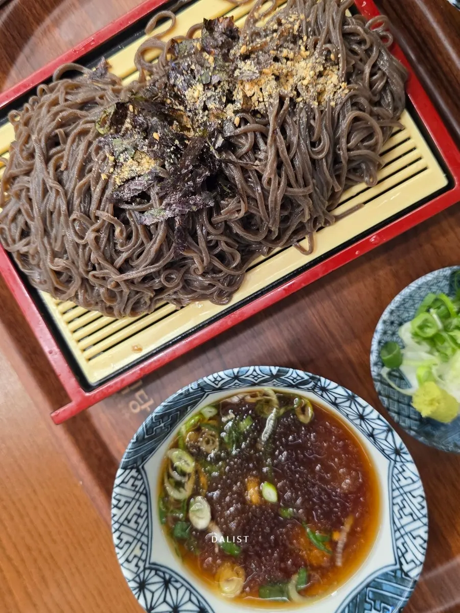 Pan momil served with cold broth