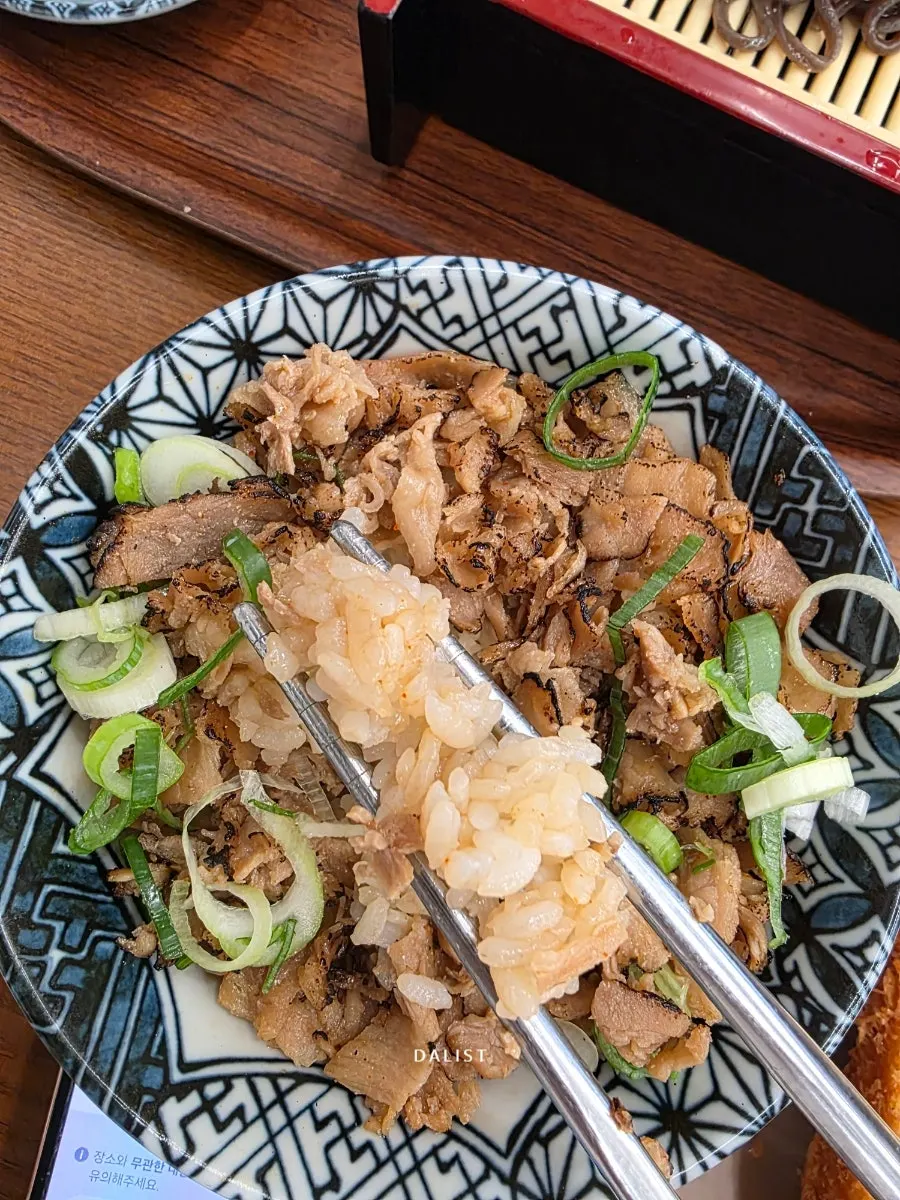 Cheese tonkatsu and mini butadon