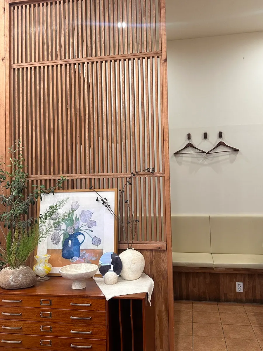 Wood-toned interior of the Oneul Haru dining room