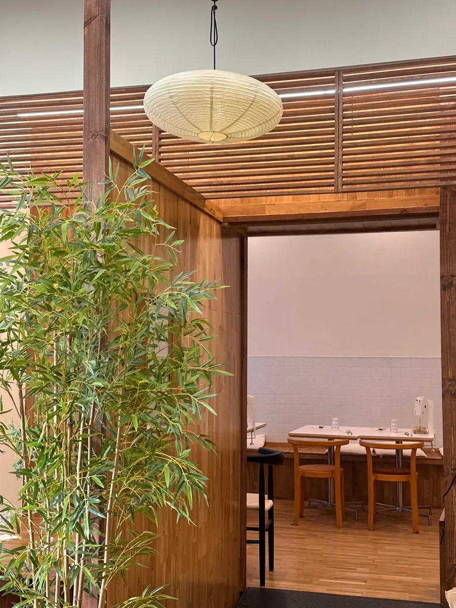 Hall seating with group tables at Oneul Haru