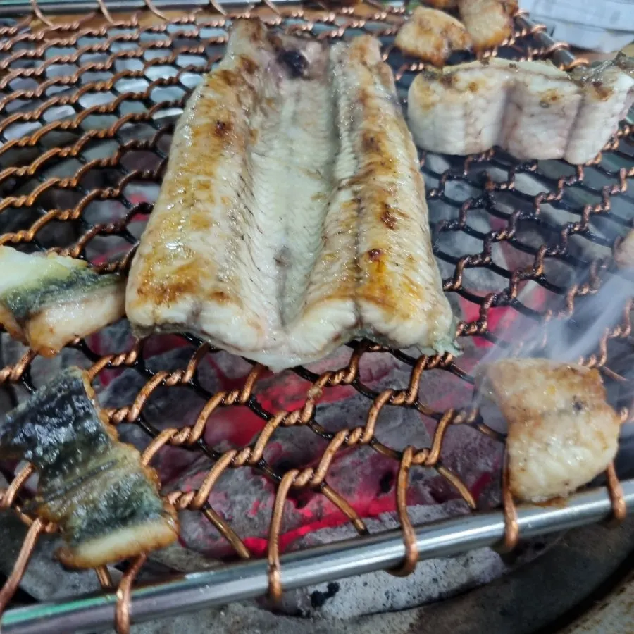 Thick second round of grilled eel