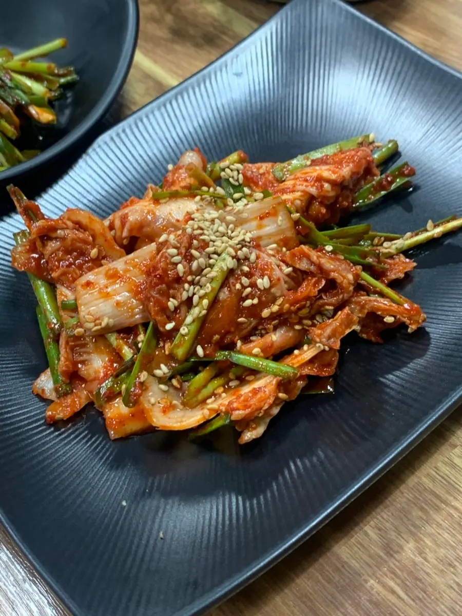 부추, 겉절이, 생강 등 밑반찬