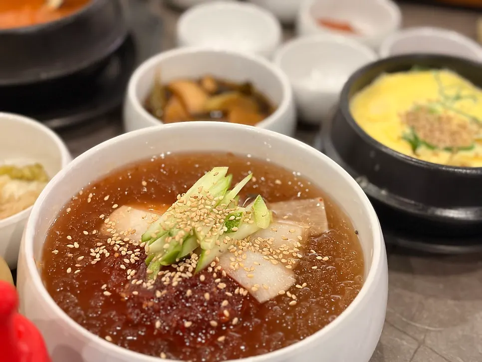 고기와 함께 먹은 공기밥