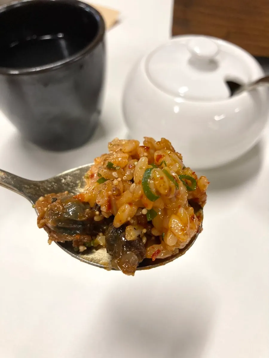 양념 꼬막솥밥 한 그릇