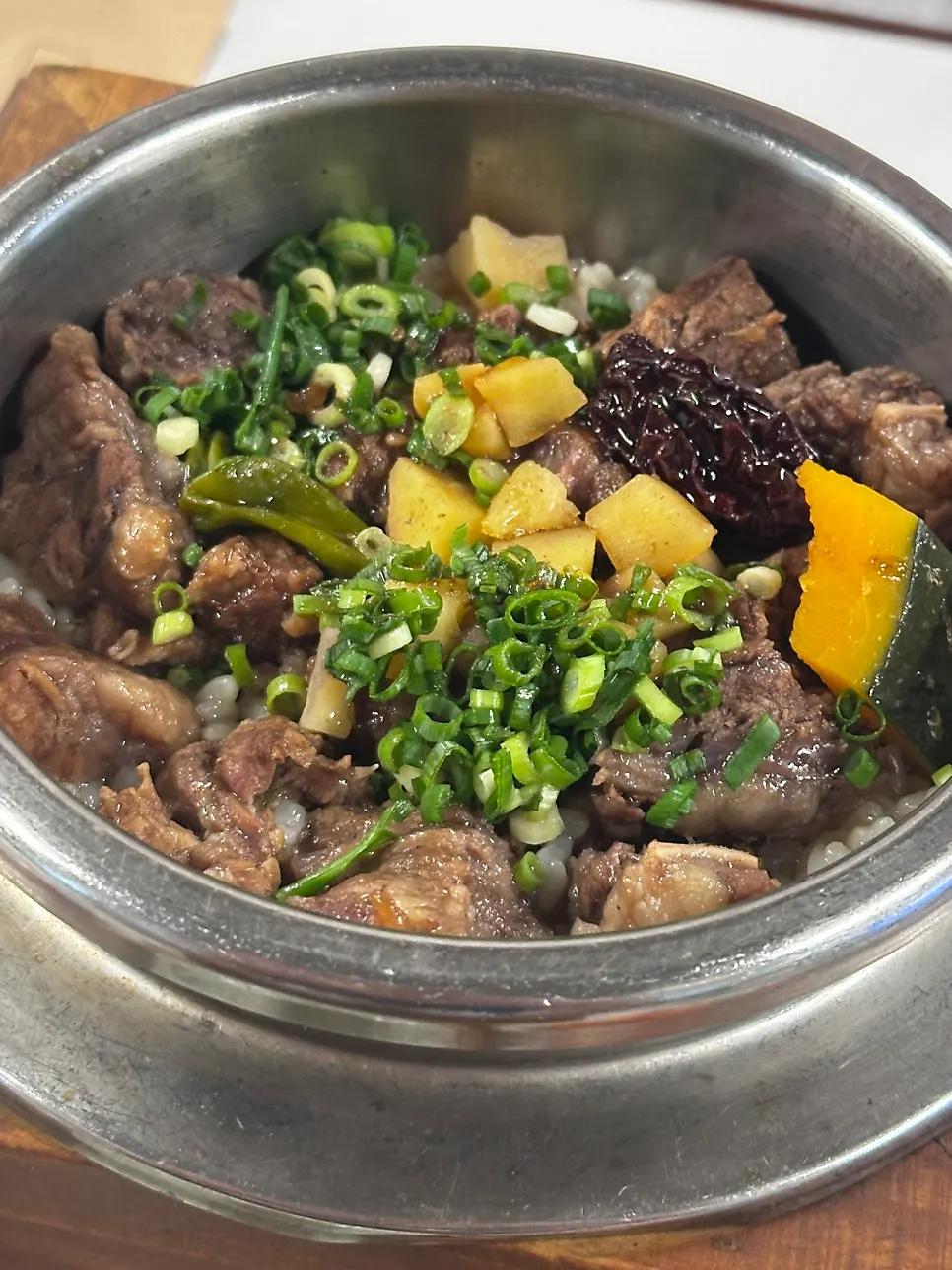 소갈비 토핑 갈비솥밥
