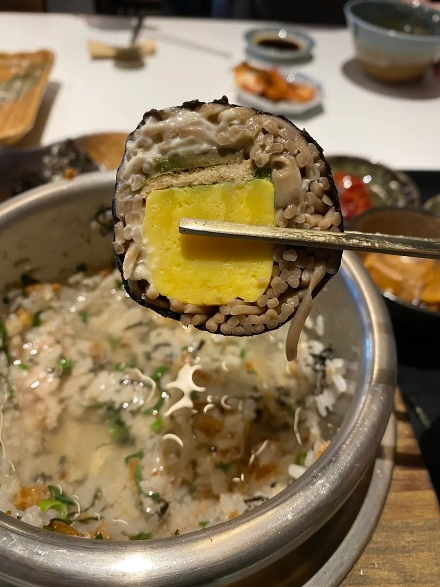김에 싸 먹는 버터명란밥