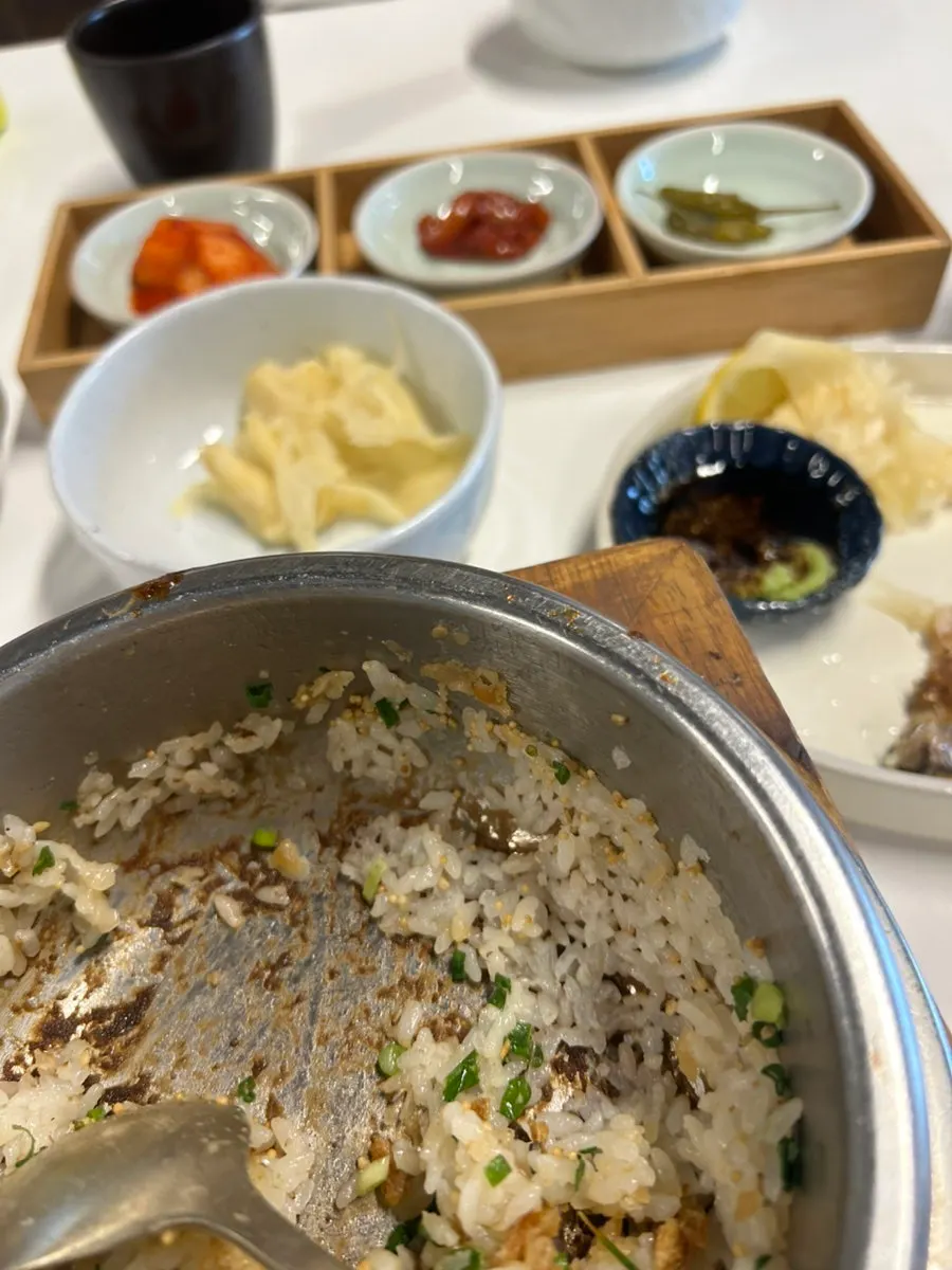 Table at Sorori Cheongju Main Branch after finishing the meal