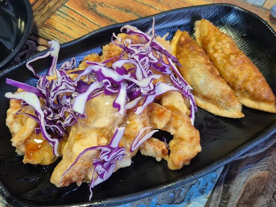₩7,000 extra-mini sweet-and-sour pork plate