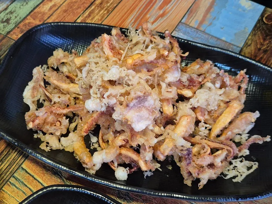 Crispy fried squid