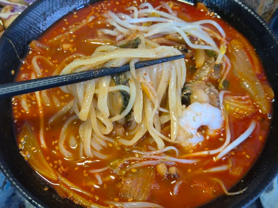 Level 1 spice jjamppong broth