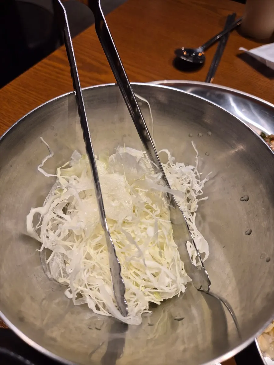 Clean interior of the Korean BBQ restaurant