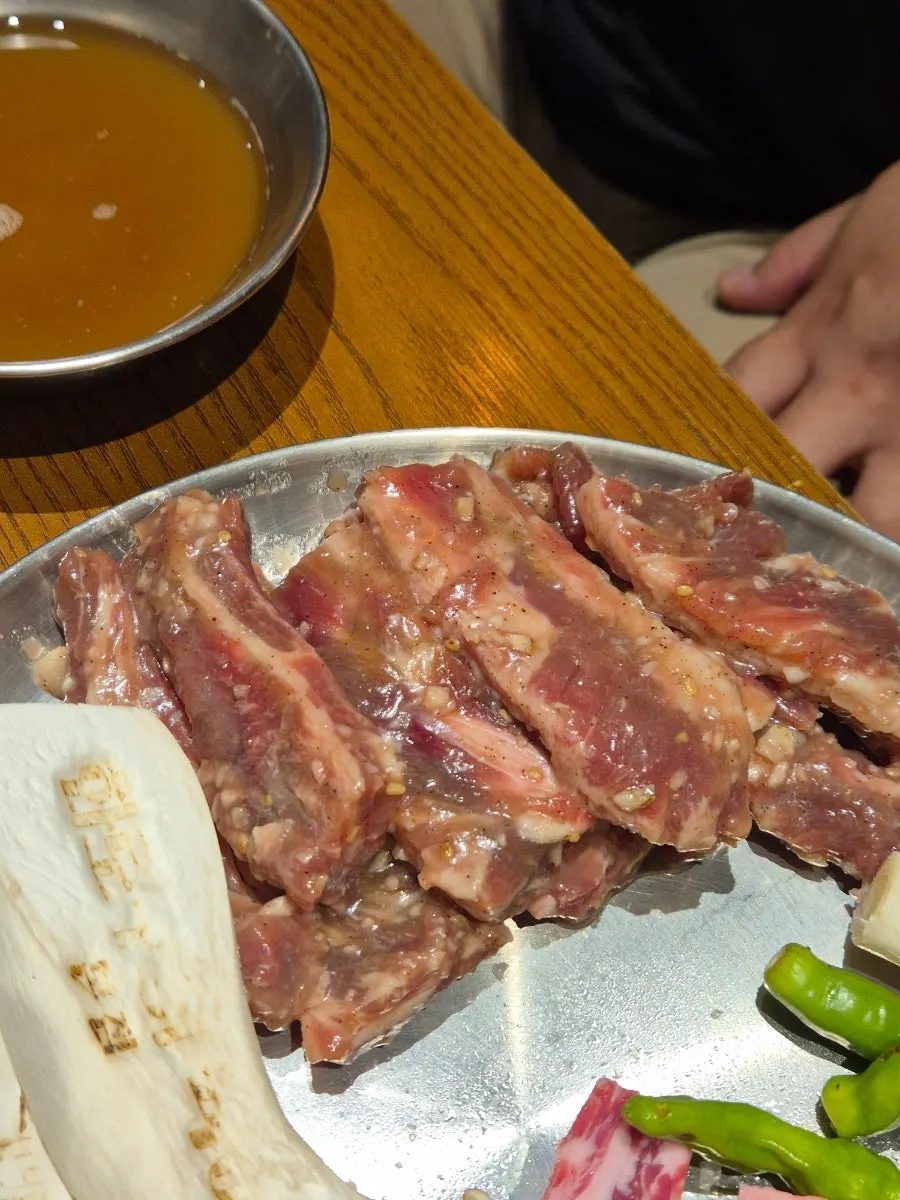 Marinated rib finger grilling