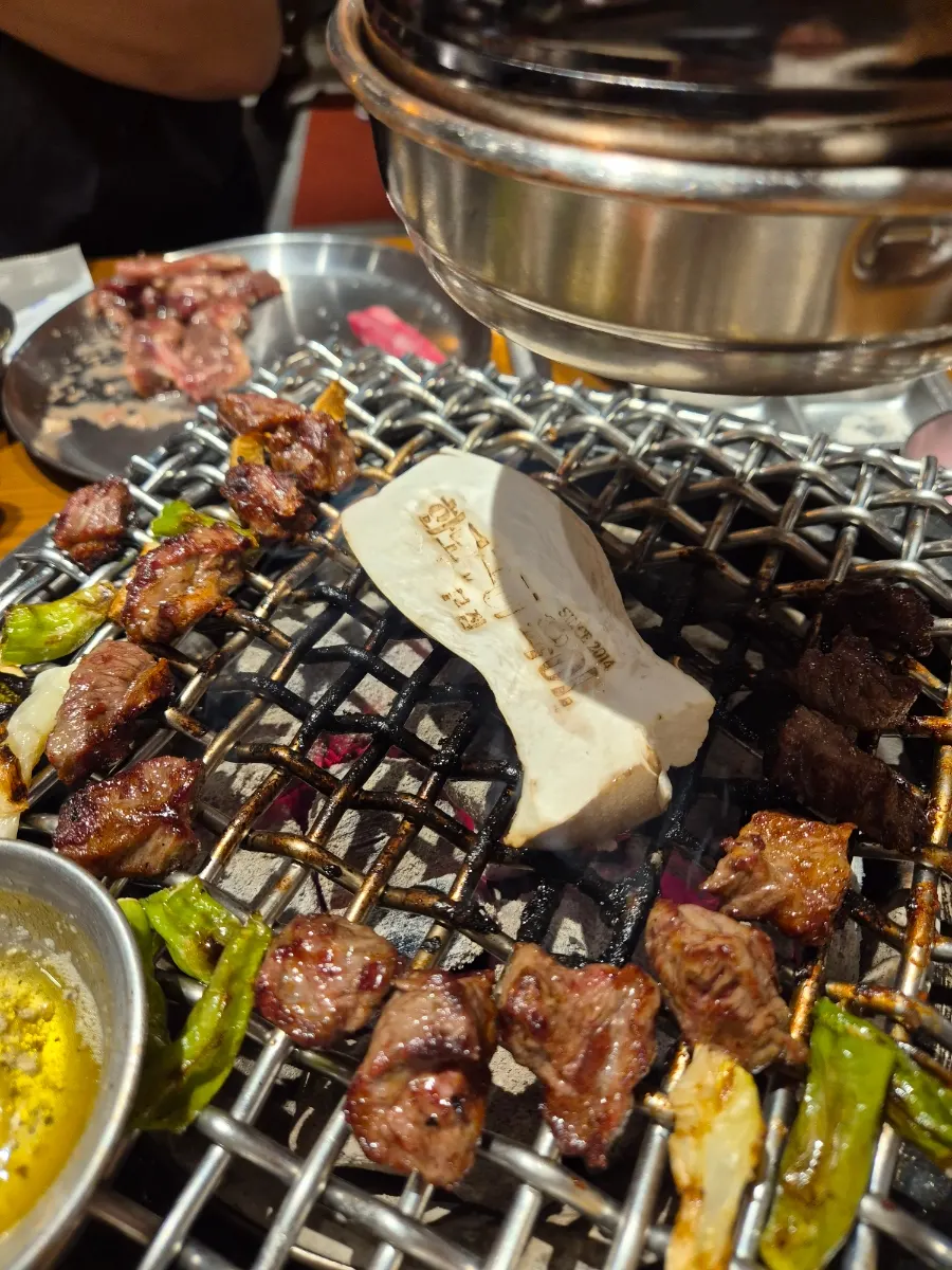 Salt, wasabi, and whole-grain mustard dips