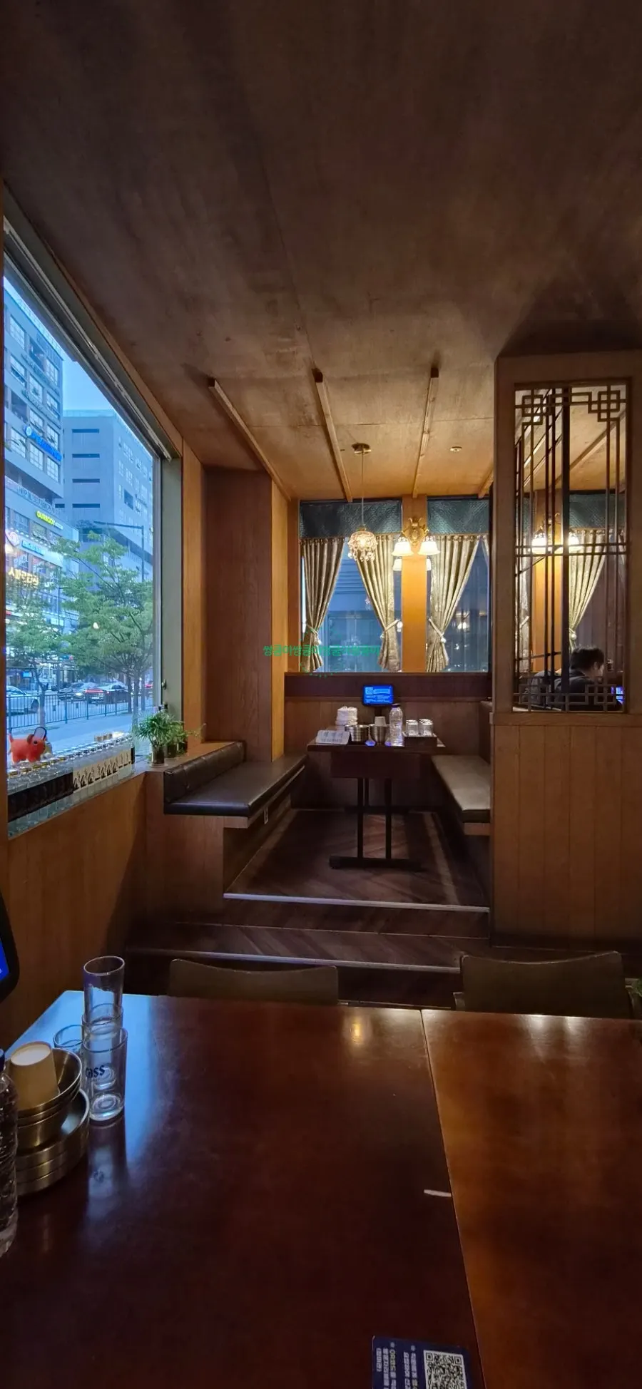 Tables all marked reserved at Cheongmigwan Naseong Main Branch