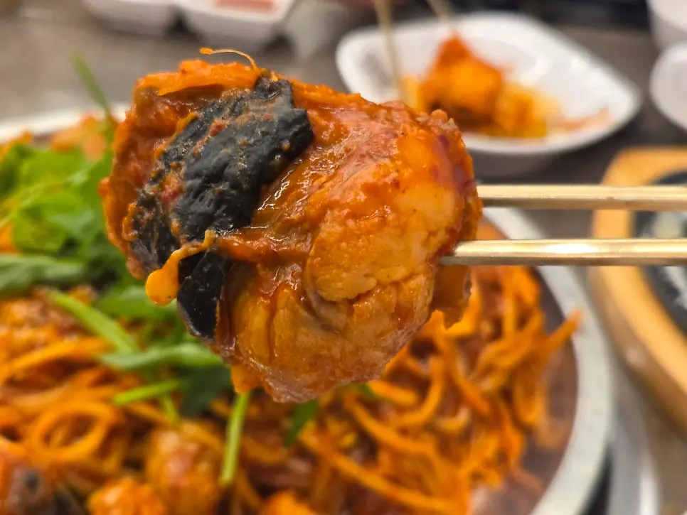 Tabletop-griddle agujjim set at Shin Ramyun spice level