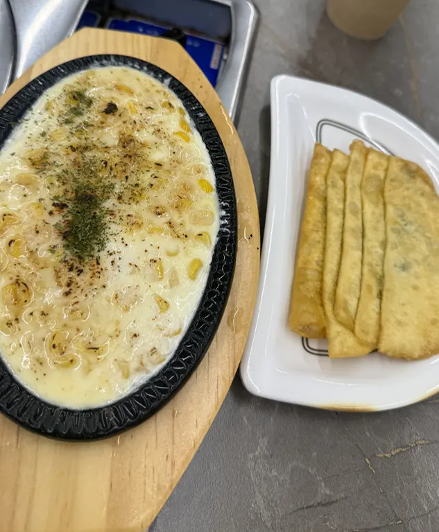 Flat dumplings served as a basic side