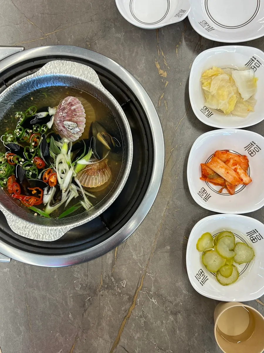 Sizzling-plate agu-jjim set