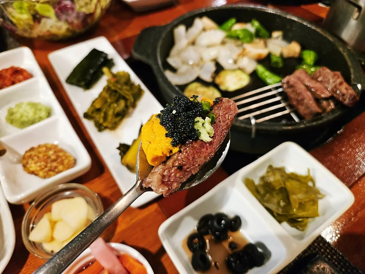 Korean beef anniversary menu at Suksung Myeongjak Cheongna