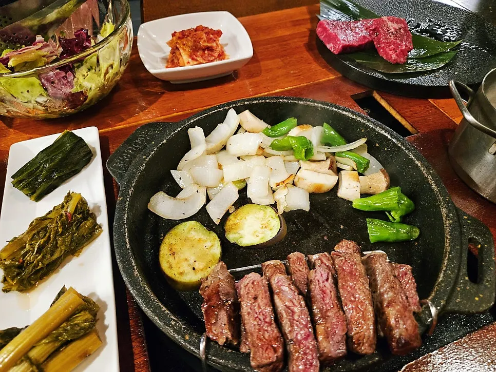 Sirloin ordered for two servings