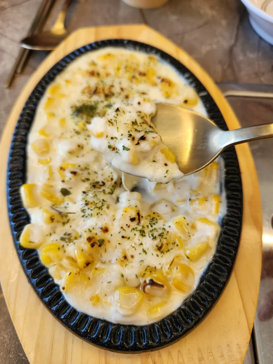 Corn cheese loaded with cheese