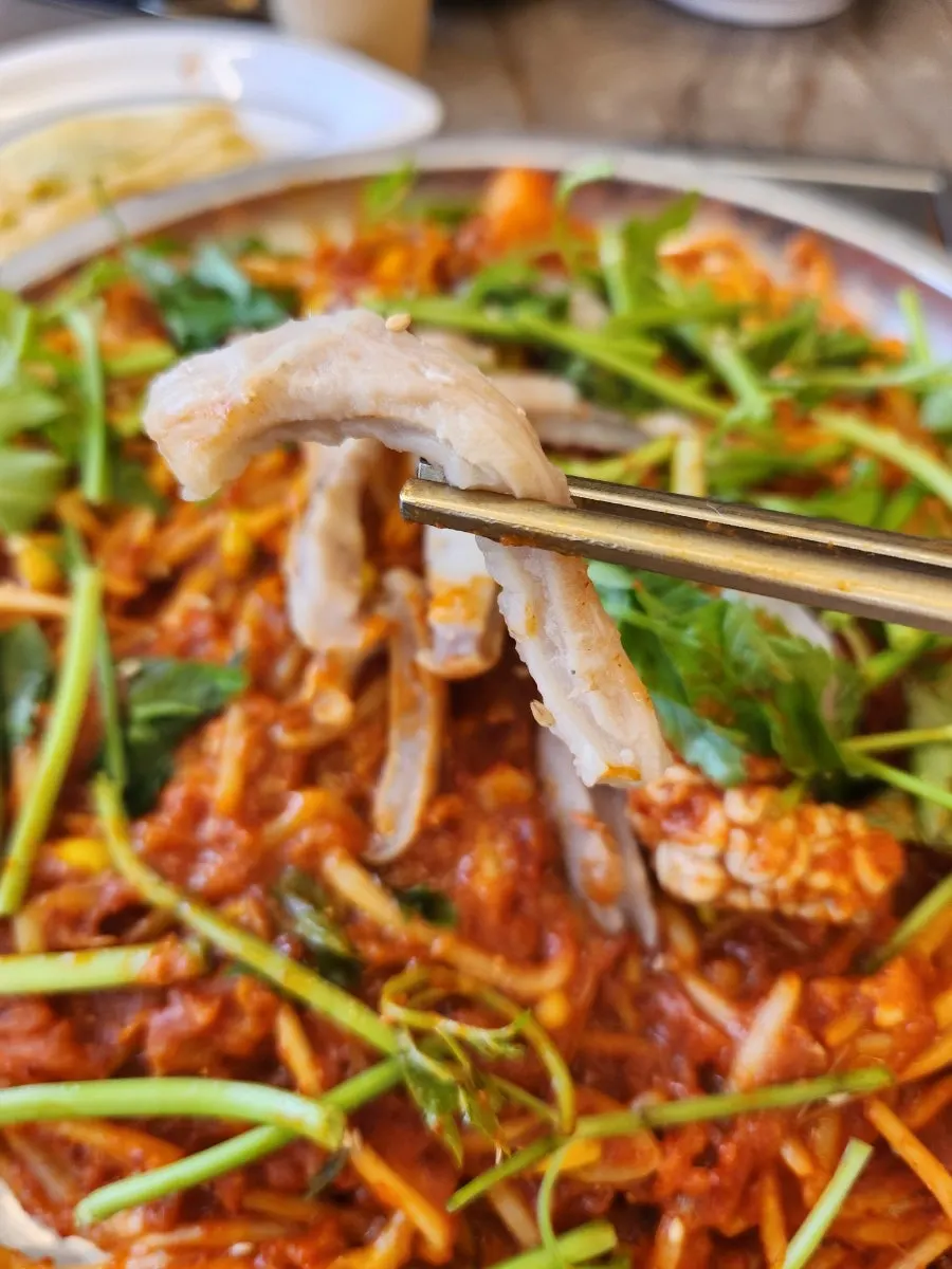 Level 3 spicy boneless monkfish stew set in Cheongna at Haemul Teukbyeolsi