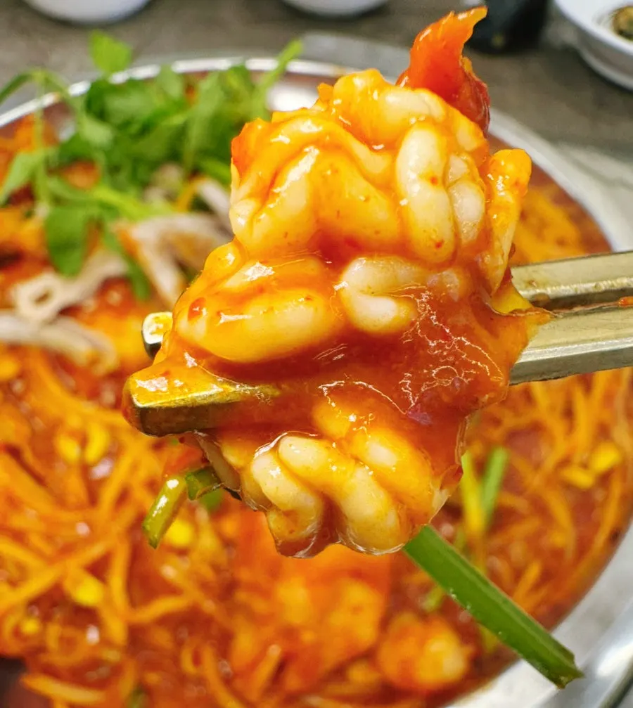 통통한 아구 살 클로즈업