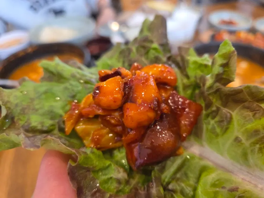 부모님이 맛있다고 한 청국장 식사