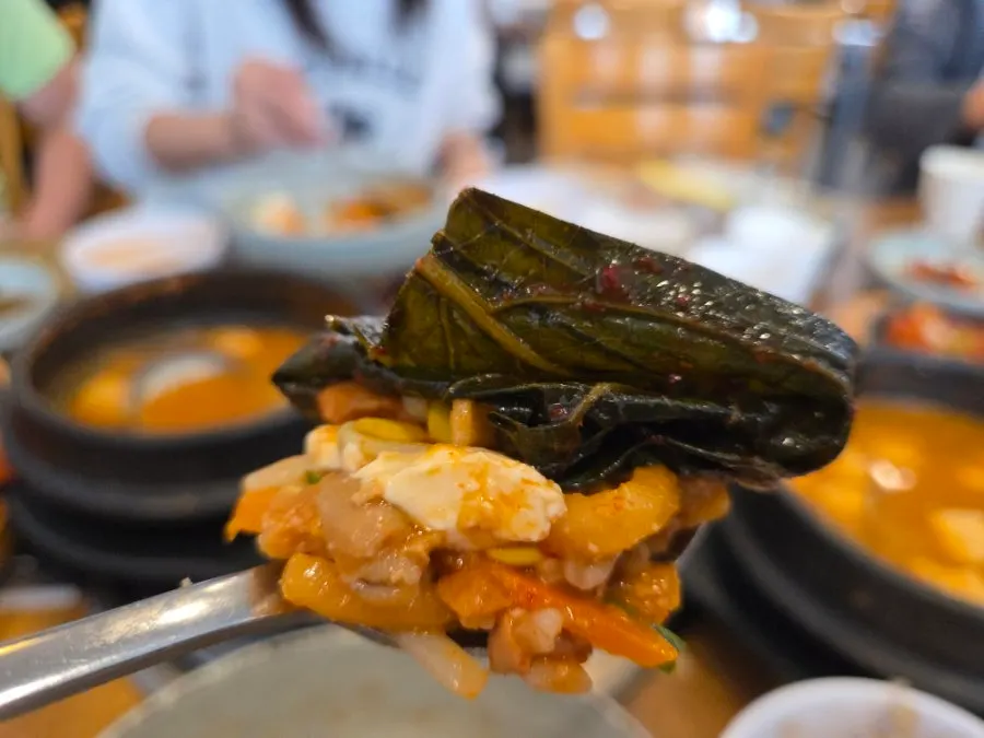 담백한 청국장 정식 한 상