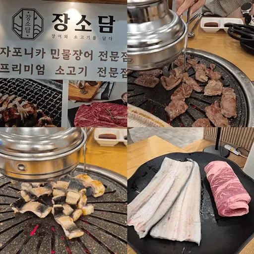 Visit to an eel and beef buffet in Cheongna