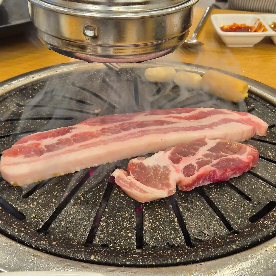 Hangang ramen after a grilled-meat meal