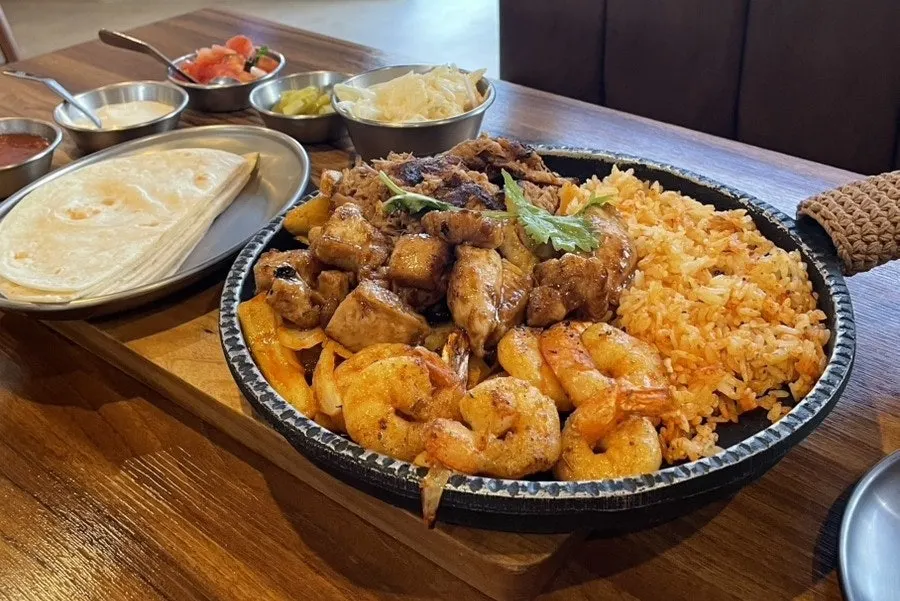 Taco Dot's main menu board