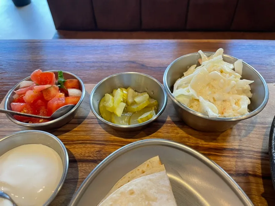 Warm tortillas served fresh