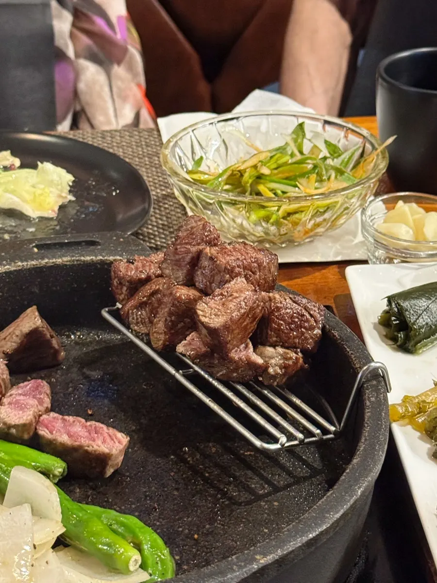 Grilled Korean beef at Suksung Myeongjak Cheongna