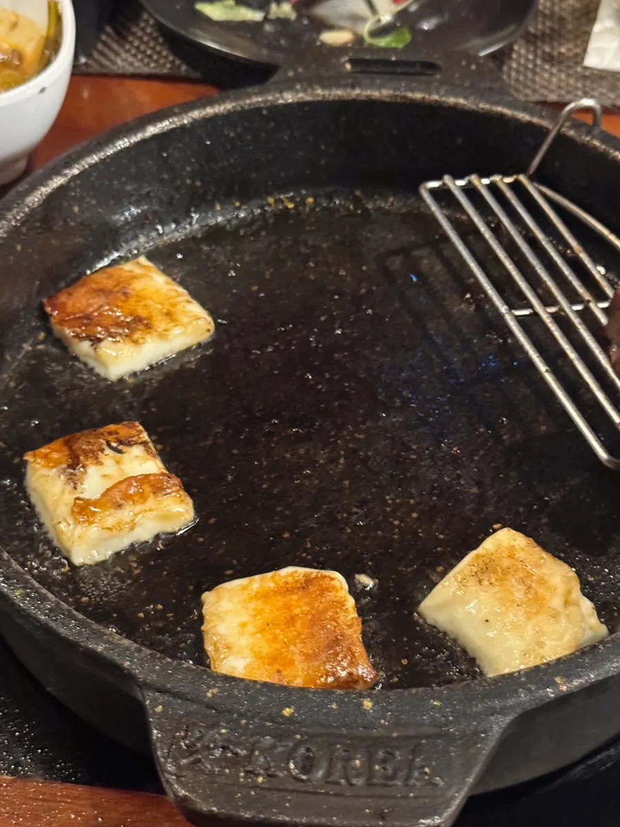 Grilled cheese menu item