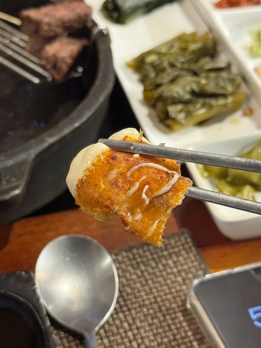 Crisply grilled cheese
