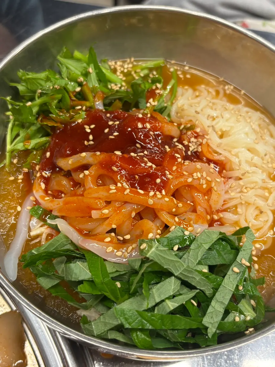 Close-up of the pork cooking
