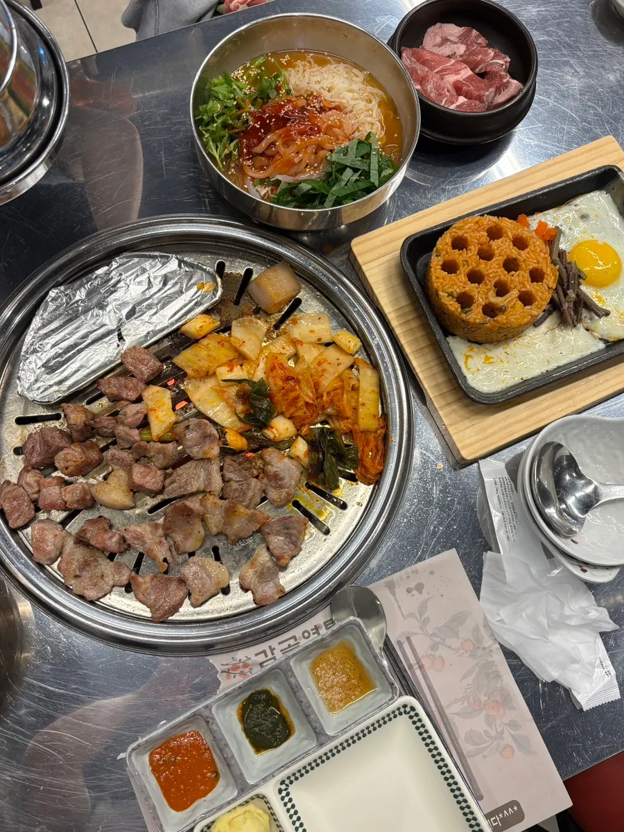 Table at Gimgol Yeontan-jip Cheongna Branch after the meal