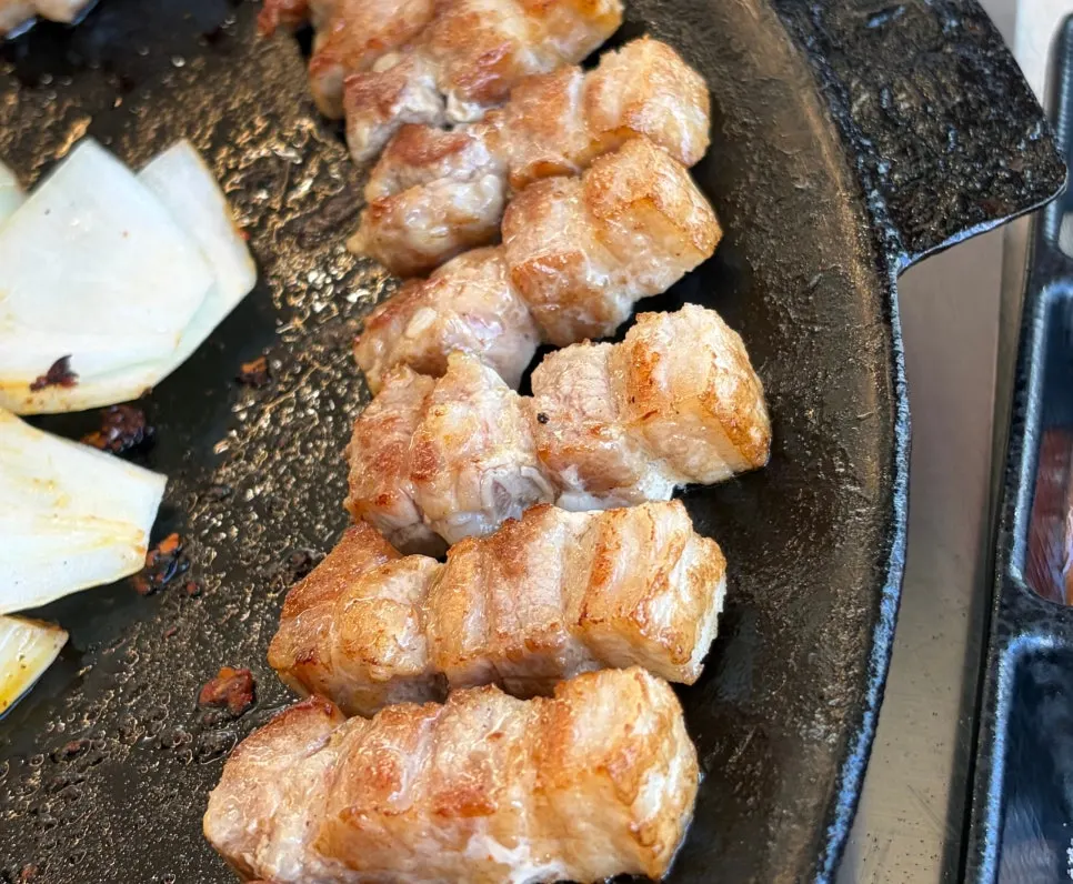 Savory, clean-tasting whole pork belly