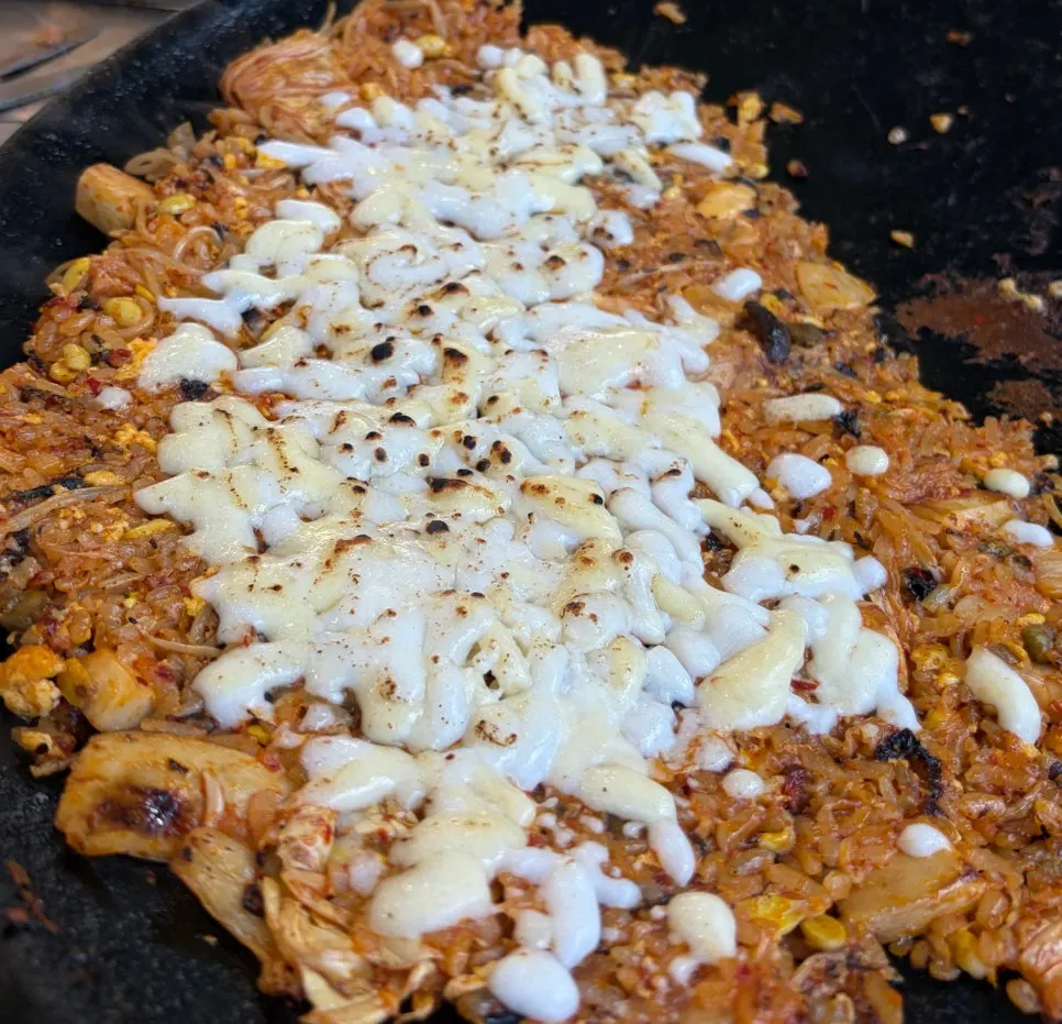 Mozzarella cheese fried rice