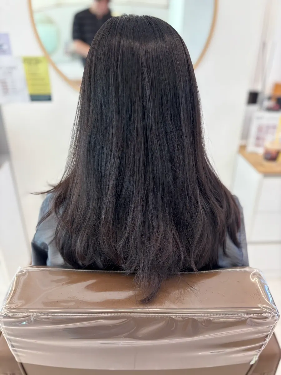 Hair after the clinic and blow-dry