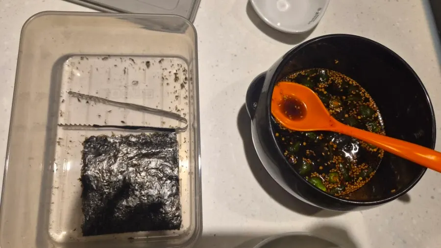 Susunan akhir hidangan kodari stew di meja