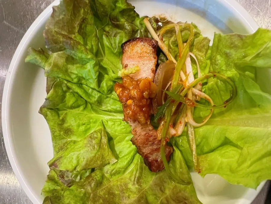 Aged pork belly sauce combinations