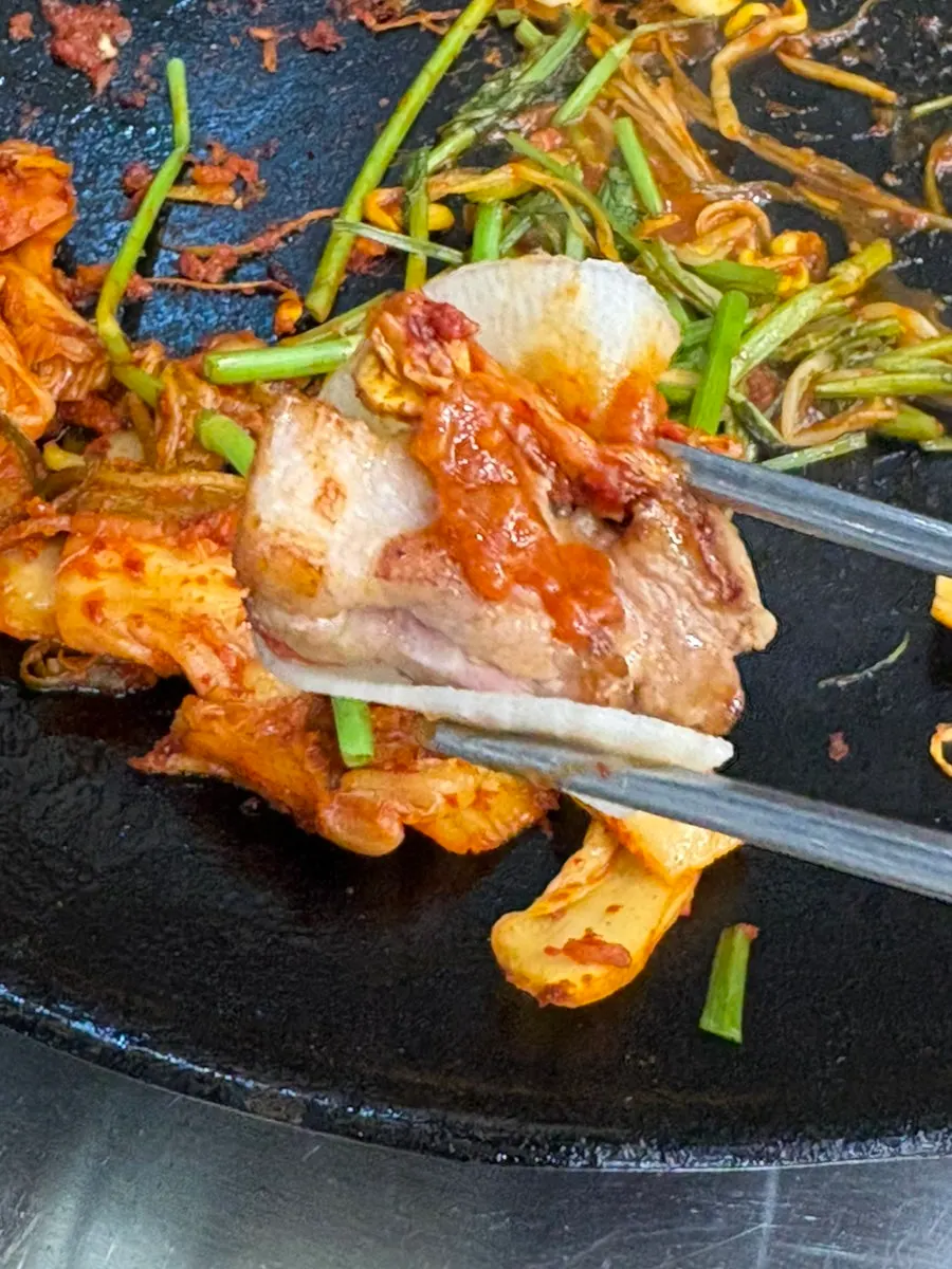 Thick-cut pork belly sliced into bite-sized pieces