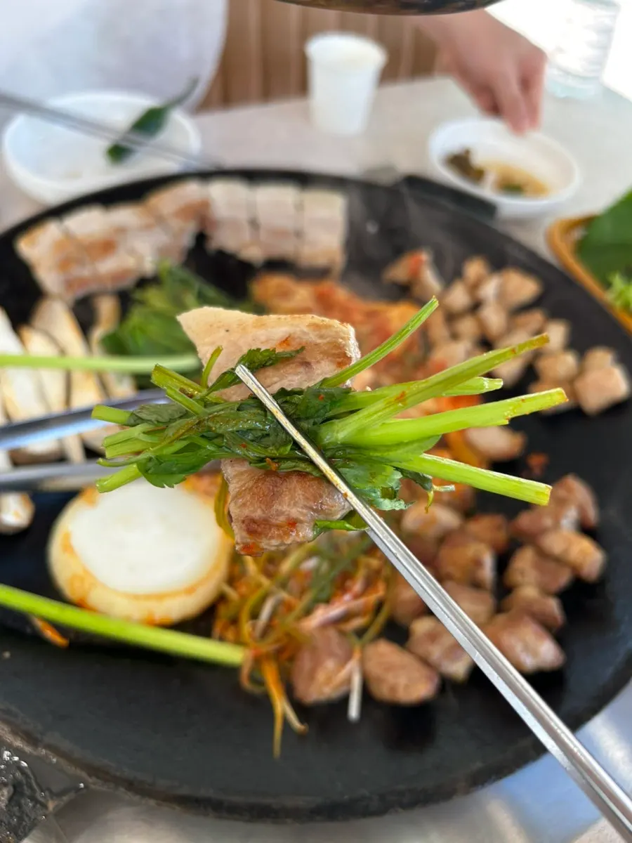 Doenjang stew loaded with ingredients
