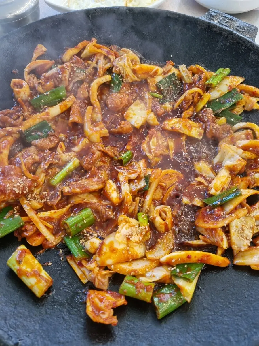 Sammi-jip's osam-duruchigi served already grilled