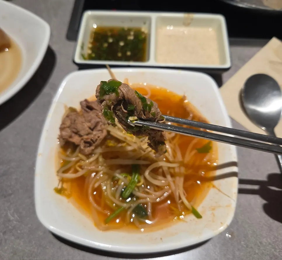 A filling all-you-can-eat meal spread