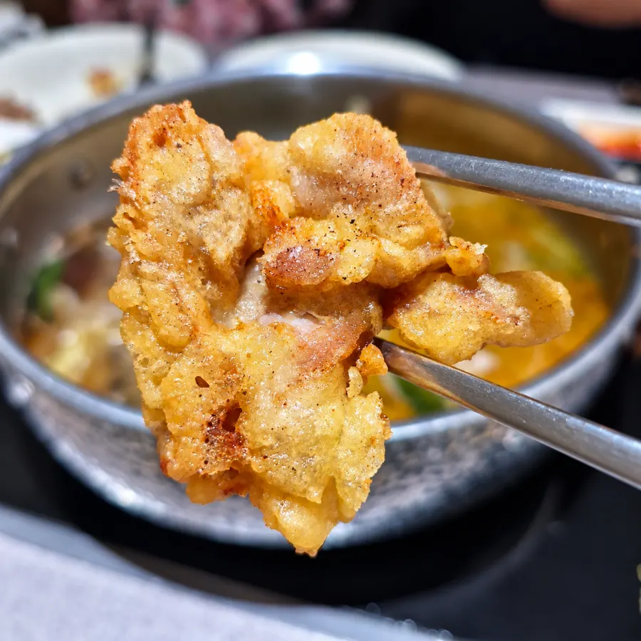 Plate of crispy fried items